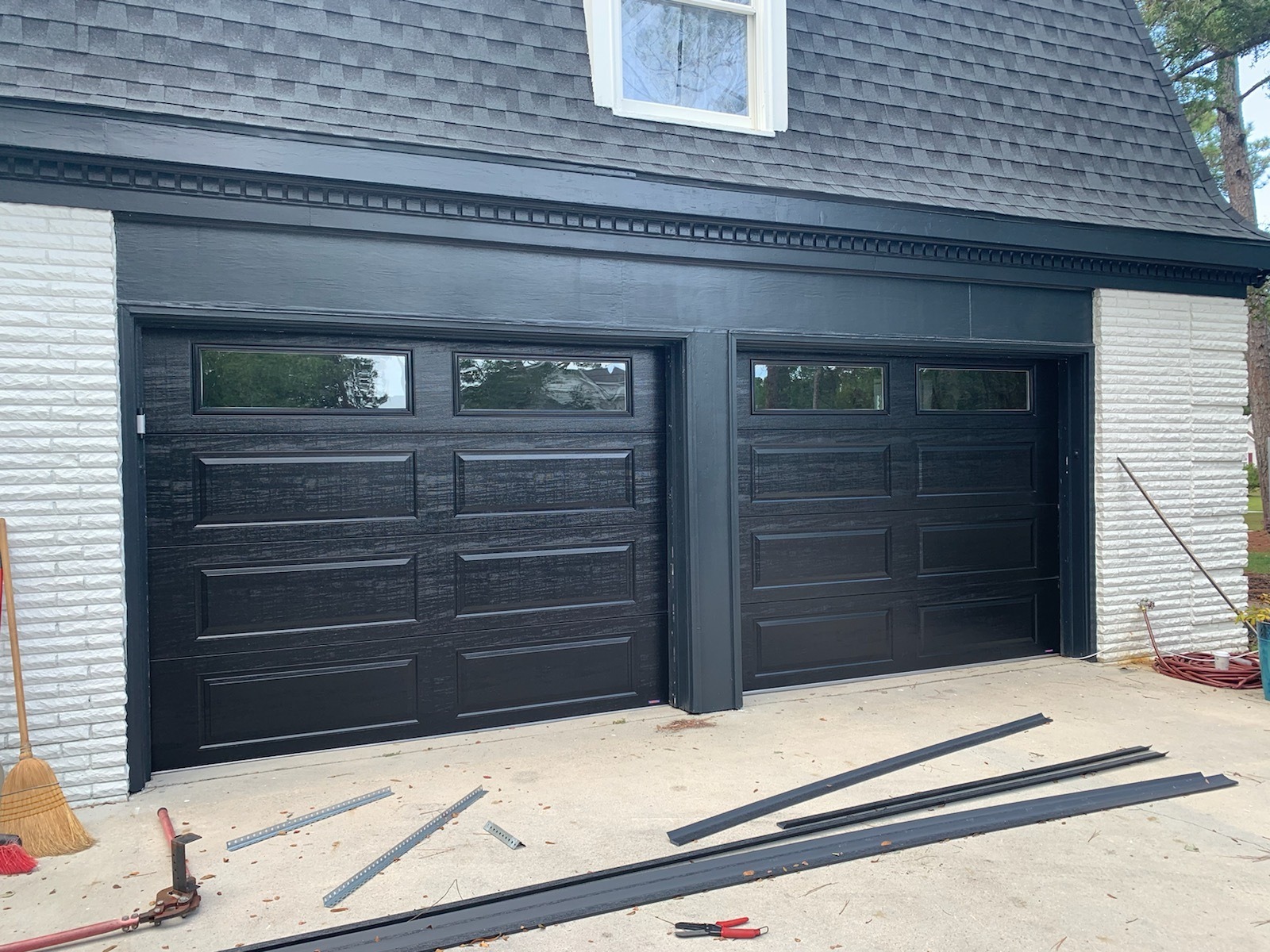 black garage doors Camp Lejeune NC