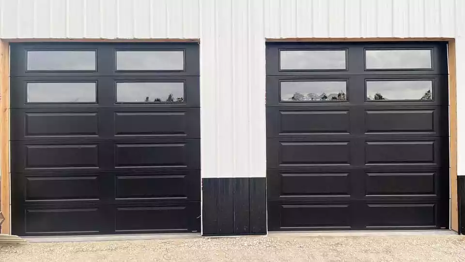 Double Modern Garage Doors